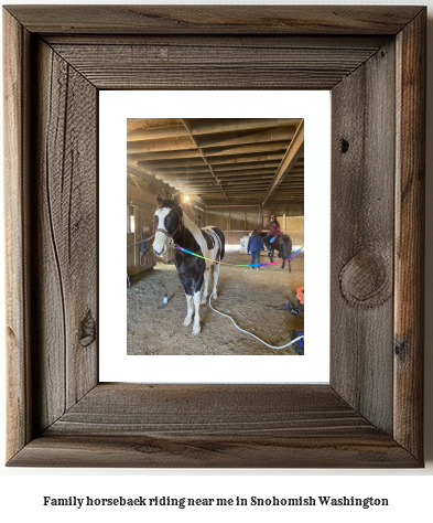 family horseback riding near me in Snohomish, Washington